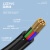  隆言 M12连接器12芯母头带线PLC传感器电缆防水阻燃航空插头线束A型弯头款5m LY-PC316GE