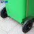 希万辉 脚踏120L绿色 新国标北京环卫带盖分类垃圾桶脚踏式果皮箱XWH0001