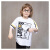 史努比（SNOOPY）192103120 童装男童针织短袖T恤 2019夏季中小童儿童上衣 白色 130