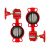跃励工品 消防手轮涡轮对夹式信号蝶阀 DN50 一个价