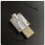 适用于手机插头配件type c外壳USB金属外壳数据线充电线键盘线DIY 银色单晶铜线一米