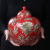 瑾睿茗瓷新中式欧式红色陶瓷储物罐花瓶摆件客厅架工艺品结婚礼物 红色