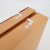 海斯迪克 牛皮纸档案盒 加厚资料盒文件包装盒 无酸款 31*22cm 侧宽2cm(10个) HKT-250