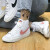 耐克（NIKE）新款女鞋春季BlazerMid麂皮高帮运动开拓者板鞋舒适休闲鞋AV9376 CZ1055-110高帮白鞋/粉勾  35.5