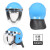 长斻 保安头盔防暴头盔勤务盔带面罩 防暴头盔蓝色维和
