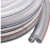 博雷奇PVC纤维增强水管软管4分6分1寸防冻浇水管蛇皮管包纱管花园管 粉红色 特厚白色6分20米