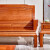 传古匠 全实木沙发金花梨木中式客厅家具组合中小户型仿古典雕花原木 单人位0.82米 金如意沙发