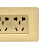 贵派（goldp）10A十孔金色118型(小)插座 贵雅A8-118金色系列墙壁暗装插座