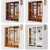 优卡吉 新中式简约现代实木隔断柜进门入户门厅玄关鞋柜玻璃展示酒柜双面屏风柜 NJ-809# 1.2米间厅柜