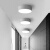 初构想北欧客厅LED吸顶灯卧室圆形灯变光大气阳台简约灯具三色黑白薄 40CM白款 遥控无极调光调色