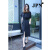 JPN香港潮牌短袖礼服连衣裙女2024夏季新款褶皱收腰气质开叉小黑裙 黑色 XL