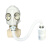 一护防毒全面具面罩 E40接口 防一氧化碳(面具+0.5米管+5#罐)