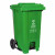 兰诗 LJT2213 新国标大号脚踏分类垃圾桶 物业环卫商用大垃圾桶 240L绿色-厨余垃圾