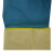 海太尔(HTR) 10-228 橡胶双色防化手套植绒衬里防化防滑胶皮劳保手套 蓝黄 9码