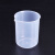 樵牧人 塑料量杯 塑料烧杯 实验室器皿 塑料刻度杯 50ml 10个装 