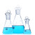 化科 定碘量瓶烧瓶  玻璃具塞三角烧瓶 高硼硅玻璃碘价瓶 具塞50m/19#-15个起订 