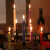 劲感家里用照明蜡烛应急蜡烛日用普通蜡烛无烟长杆1.5×15cm 10根 黑色蜡烛