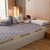 南极人（Nanjiren）宿舍床垫软垫乳胶单人1.2米床垫子薄竹炭纤维软硬适中学生双人 马卡龙灰（加厚款）-BYXS 150x200cm【单人床】