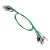 贝图（BEITU）路亚前导线专用淡水防咬线成品钢丝导线碳素线假饵别针海竿连接器 路亚前导线-绿色-15cm（25根装） 8号