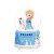 迪士尼爱莎公主水晶球音乐盒艾莎女孩八音盒飘雪灯光送儿童生日礼物六一 蓝色 七彩灯光-有雪花-小号无