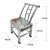 星舵（加厚不锈钢椅子35CM高）加厚不锈钢餐椅人体工学椅靠背椅书桌椅户外休闲椅凳子剪板D298