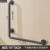 家文化 浴室安全扶手栏杆老人卫生间残疾人马桶不锈钢厕所拉手杆枪灰色 40*40CM中心尺寸