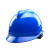千惠侬V型安全帽男工地领导新国标ABS建筑夏季透气电力绝缘定制 蓝色V款一键式帽衬