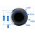 MOSUO黑橡胶钢丝缠绕管负压管吸引管抽砂管排水耐磨橡胶管吸水管DN110 每米价
