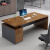 UEUE办公桌椅组合简约现代老板桌办公室电脑桌子家用员工位书桌工作台 140*60*75南山橡木色+抽屉侧柜