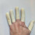 20个50个100个切口乳胶橡胶工业加厚耐磨麻点劳保颗防滑手指套 橙色颗粒防滑小号S（100个）
