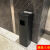 不锈钢立式烟灰柱户外垃圾桶带烟灰缸室外吸烟区灭烟桶大号烟灰桶 129D黑色