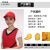 韩曼柯 韩版棒球帽遮阳鸭舌帽男女红色志愿者工作青年义工帽子广告帽印字定制logo 红黑拼色-魔术贴