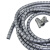 天旭包线管束线管电线理线器收纳绕线器电源线收纳套管28mm直径50米银灰色 1卷