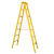 玻璃钢绝缘人字梯关节梯伸缩梯升降梯子电工梯折叠梯凳电力直单梯 4.0米升降梯