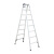 加厚铝合金两用直马梯子多功能工程扶梯人字折叠楼梯阁楼爬梯直梯 加宽两用梯-1.5米（单面焊接）