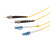 利合光电（LHG）光纤跳线LC-ST单模万兆双芯光纤线缆两端双头跳纤2.0尾纤LSZH外披 20米