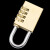 玛仕福 黄铜密码锁挂锁 行李箱防盗锁柜门锁 4轮密码小号