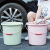 拖把桶塑料桶小圆形洗衣桶塑料加厚长方形手提储水水桶大号桶 泡脚桶款式颜色随机发