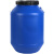 适用于发酵桶塑料桶圆桶化工桶密封桶级困水桶储水桶堆肥酵素桶 50L蓝圆加厚款