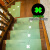 实木防滑垫踏步垫免胶自粘防滑垫垫室内地垫楼梯贴地毯台阶脚垫 绿色四叶草夜光 55x22+4.5CM下折