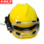 京洲实邦 应急救援头盔 ABS消防安全帽 手电+护目镜+头盔 (橙色) ZJ-2559