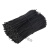 嘉博森扎丝 塑料PVC铁丝扎线 包胶铁镀锌铁丝电器线铁芯绑扎带捆线器Φ0.55mm（1000条) 黑扁 10cm