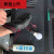 适用于绝缘手套电工高压防电绝缘工地工作防护胶皮耐磨手 红黑色M号 均码