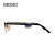 精工(SEIKO)中性款黑金拼色镜框黑色镜腿钛金属全框光学镜架 HC-1017 90 54MM