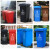 领象 上海分类垃圾桶 加厚户外环卫垃圾桶大号带盖小区物业酒店学校大垃圾桶 蓝色100L 可回收物