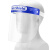 定制适用疫情防护面罩隔离透明高清护目面屏帽防尘防飞沫病毒脸罩 5个（成人款）