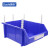 苏识 XK016 450*300*170mm货架斜口分类零件盒组合式物料收纳盒10个装（计价单位：套）蓝色