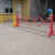 工地便携式塑料伸缩护栏不锈钢移动绝缘折叠可携带防护栏玻璃钢施 塑钢12米高25米长