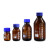 Biosharp 白鲨蓝盖瓶试剂瓶丝口螺口棕色玻璃瓶样品刻度密封瓶耐高温 棕色蓝盖试剂瓶 1000ml 