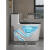 法恩莎（FAENZA）家用抽水马桶黑白坐便器虹吸式大口径节水防臭防溅水小户型座便器 十五代黑白色款9.0大管径-五级 400mm